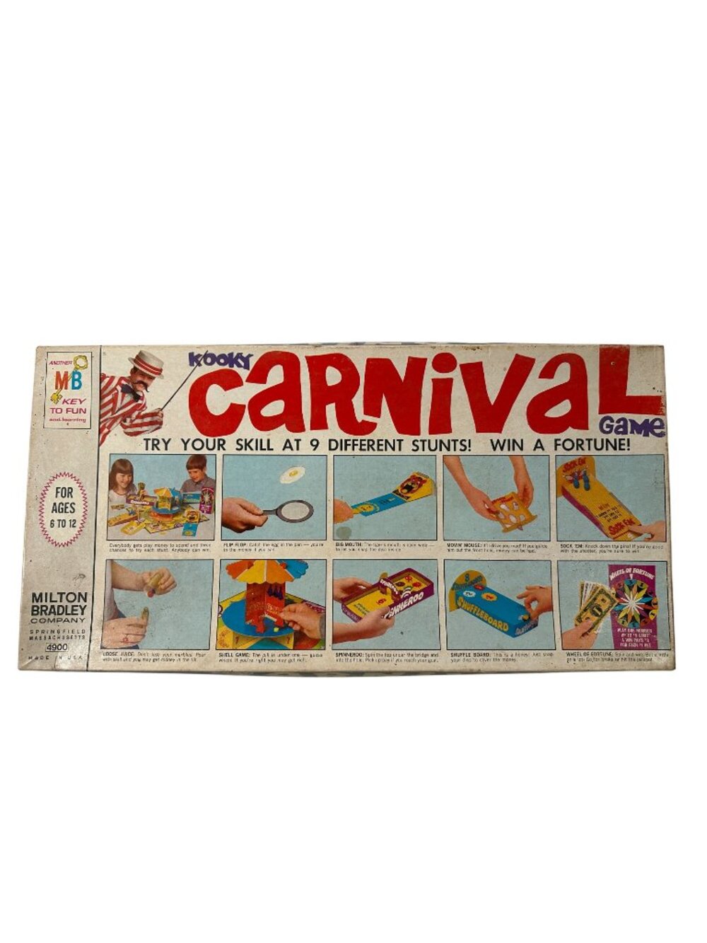 Kooky Carnival Game By Milton Bradley 1969 Ages 6-12 USA Vintage